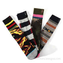 Durable Anti-shrink Knitting Jacquard Design Socks